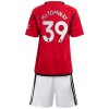 Officiële Voetbalshirt + Korte Broek Manchester United McTominay 39 Thuis 2023-24 - Kids